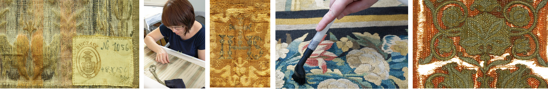makkon konserwacja tkanin, tkaniny archologiczne, tkaniny liturgiczne